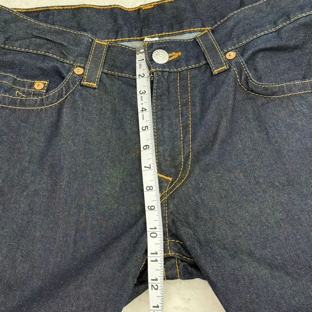 True Religion Dark Wash Ricky Relaxed Straight Jeans w/o Flap / No Flap // Men’s